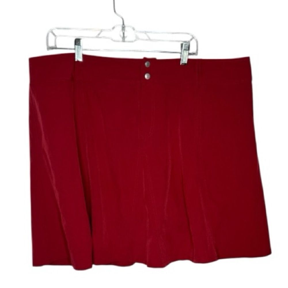Sahalie Deep Red Nylon Athletic Skort. Size 18.